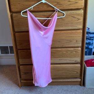 baby pink hoco dress